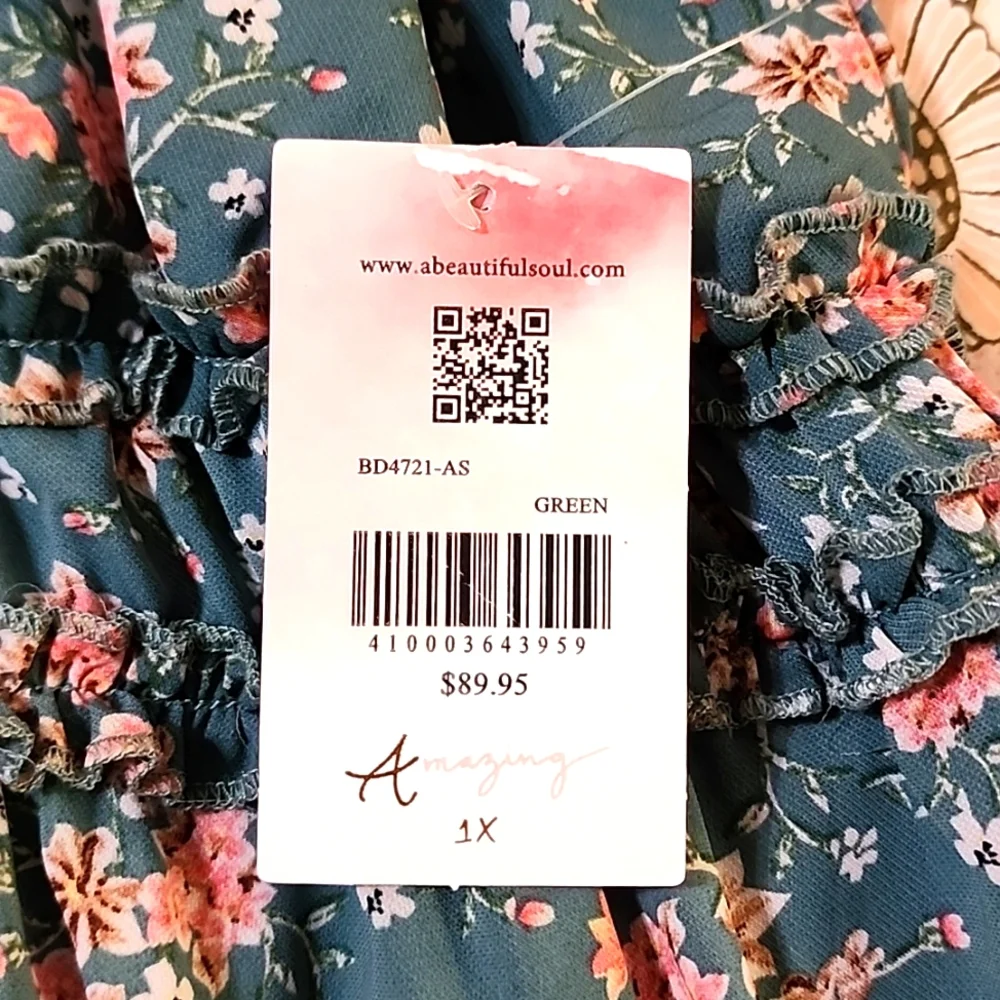 Womens Floral print maxi dress - Picture 4 of 5